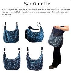 Tutoriel et Patron Sac Ginette -  fichier pdf à télécharger