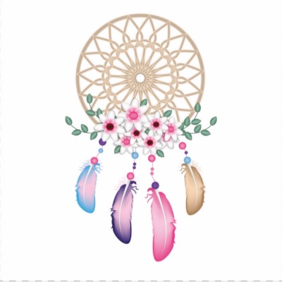 Carré Similicuir 23 cm - Attrape Rêves 1