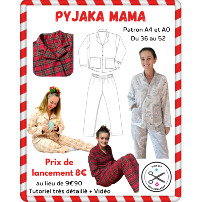 Pyjama Mama - Pyjama Femme - Patron et Tutoriel PDF à télécharger