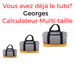 Calculateur Multi-taille Sac Georges fichier à télécharger sans tuto