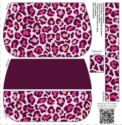 Coupon Patron - Pochette YZY Graou Rose Velours