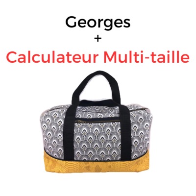 Tutoriel, Patron et Calculateur Multi-taille Sac Georges fichier zip à télécharger