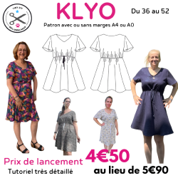 Robe Klyo Femme - Tuto et Patron ZIP à télécharger