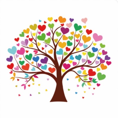 Carré Similicuir 23 cm - Arbre de Vie