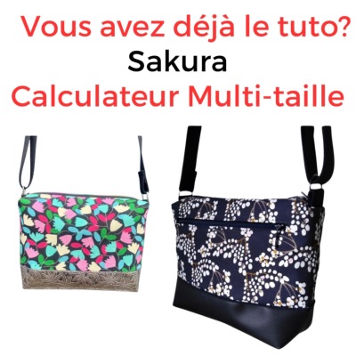 Calculateur Multi-taille Sac Sakura fichier à télécharger sans tuto